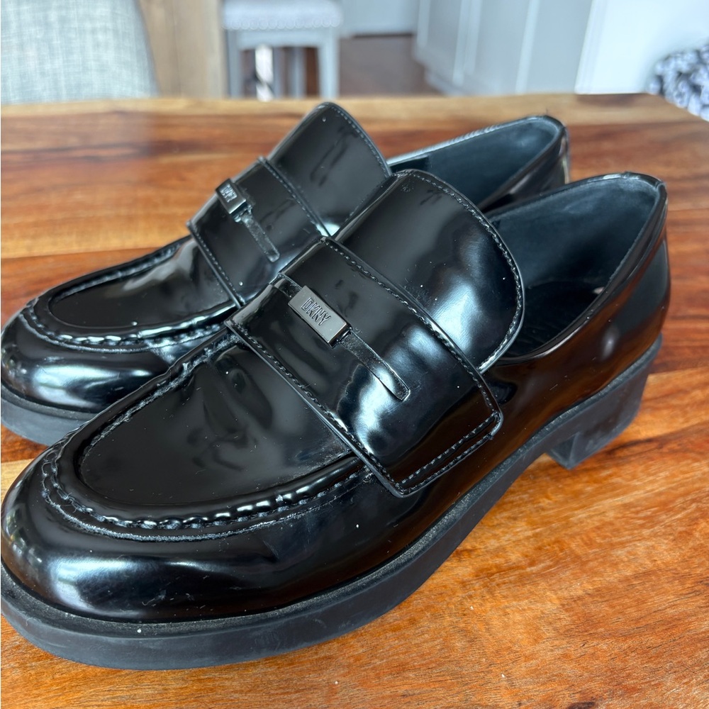 DKNY Women Black Loafers